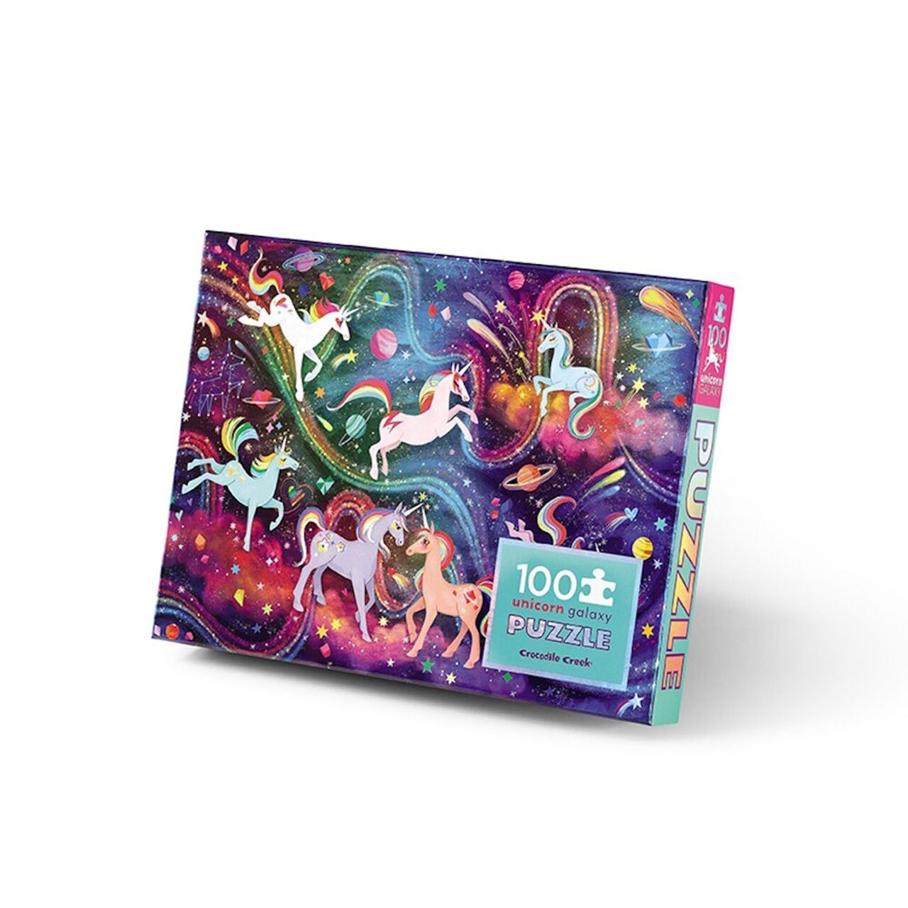 Crocodile Creek Puzzle 100 Parça - Unicorn Galaksi