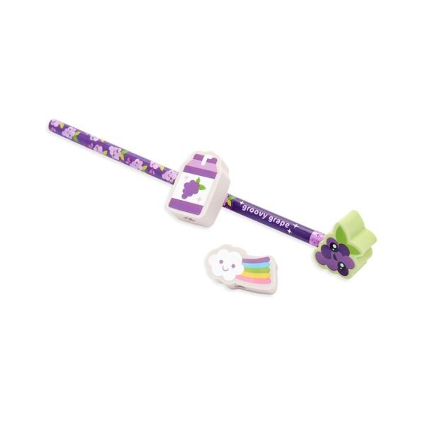 Ooly Lil’ Juicy 4’lü Silgi - Üzüm Kokulu