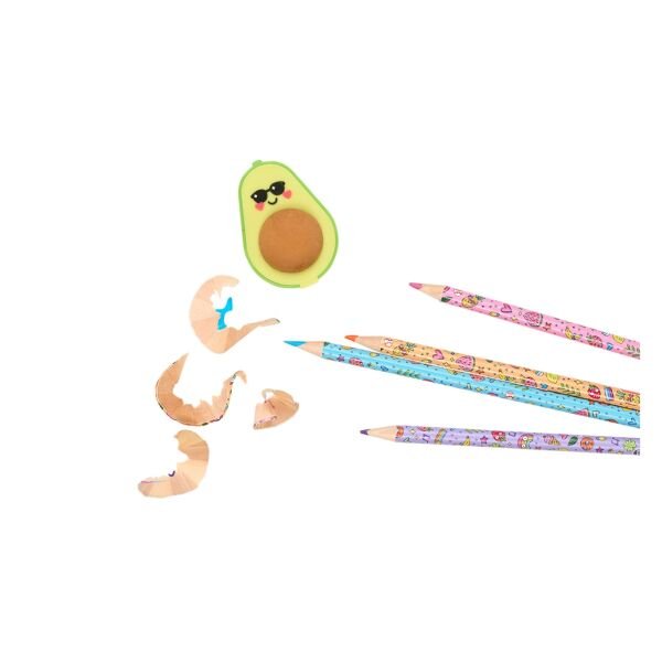 Ooly Avocado Love Silgi & Kalemtıraş3’lü Set