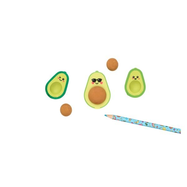 Ooly Avocado Love Silgi & Kalemtıraş3’lü Set