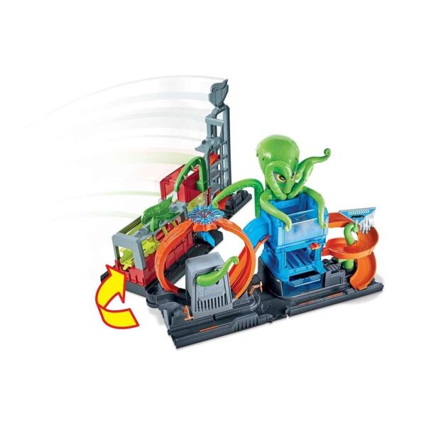 Hot Wheels Dev Ahtapot ile Araba Yıkama Oyun Seti