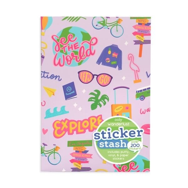 Ooly Sticker Stash Çıkartma Seti -Wanderlust