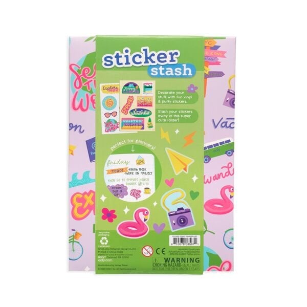 Ooly Sticker Stash Çıkartma Seti -Wanderlust