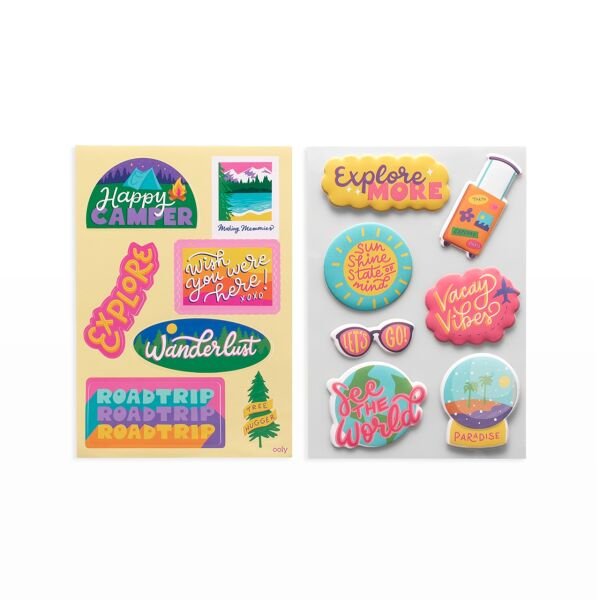 Ooly Sticker Stash Çıkartma Seti -Wanderlust