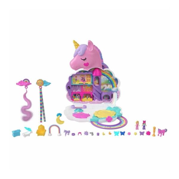 Polly Pocket Tek Boynuzlu Atın Gökkuşağı Salonu