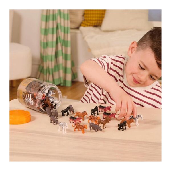Terra 60 Parça Tüp İçinde Küçük Oyun Seti - Safari