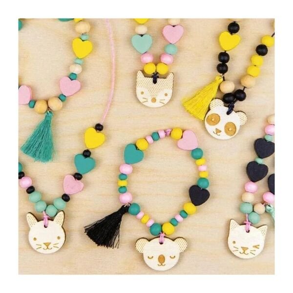 Çantalı Ahşap Takı Seti -Animal Glam MyWood Jewelr