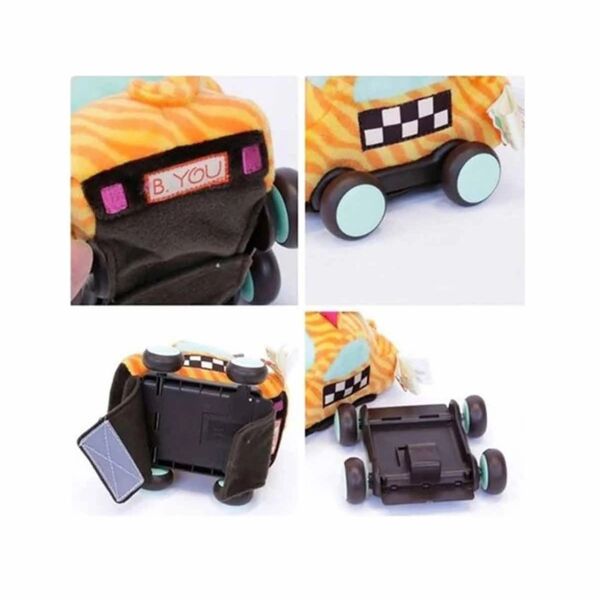 B.Toys Peluş Çek Bırak Araba - Sarı