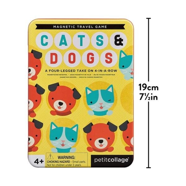 Mıknatıslı Seyahat Oyunu -4 in a Row Cats&d Dogs