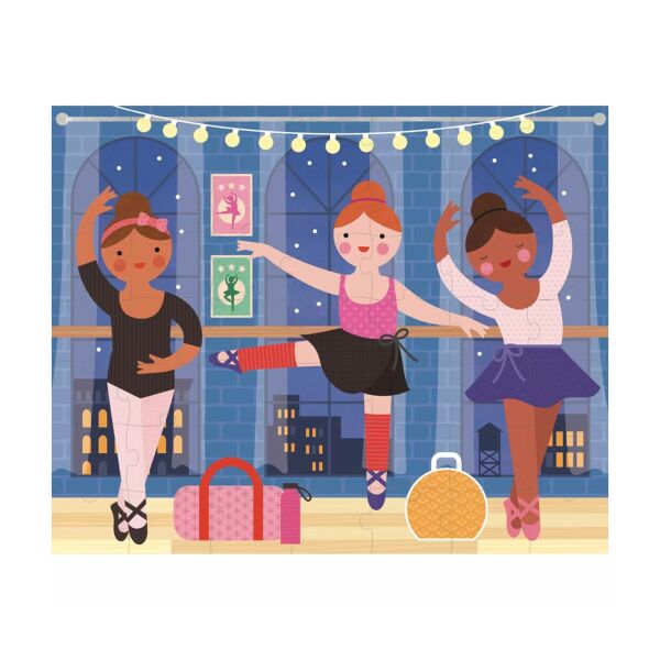 Taşınabilir Çantalı ÇiftTaraflı Yapboz- Ballerinas