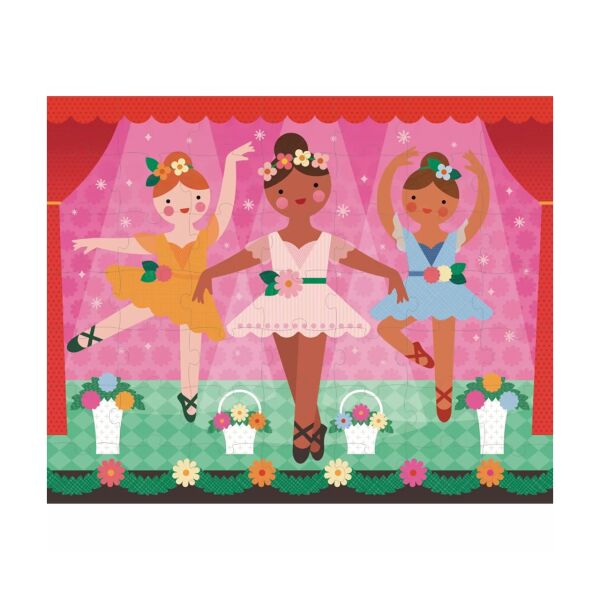 Taşınabilir Çantalı ÇiftTaraflı Yapboz- Ballerinas