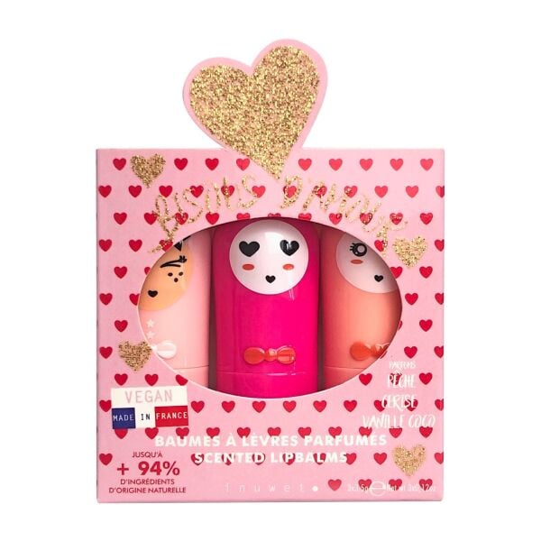 Inuwet - 3lü Lip Balm Seti - Ultra Red Bısous
