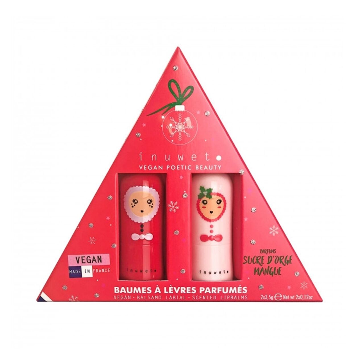 Inuwet - Coffet Duo Red Delux 2li Lip Balms