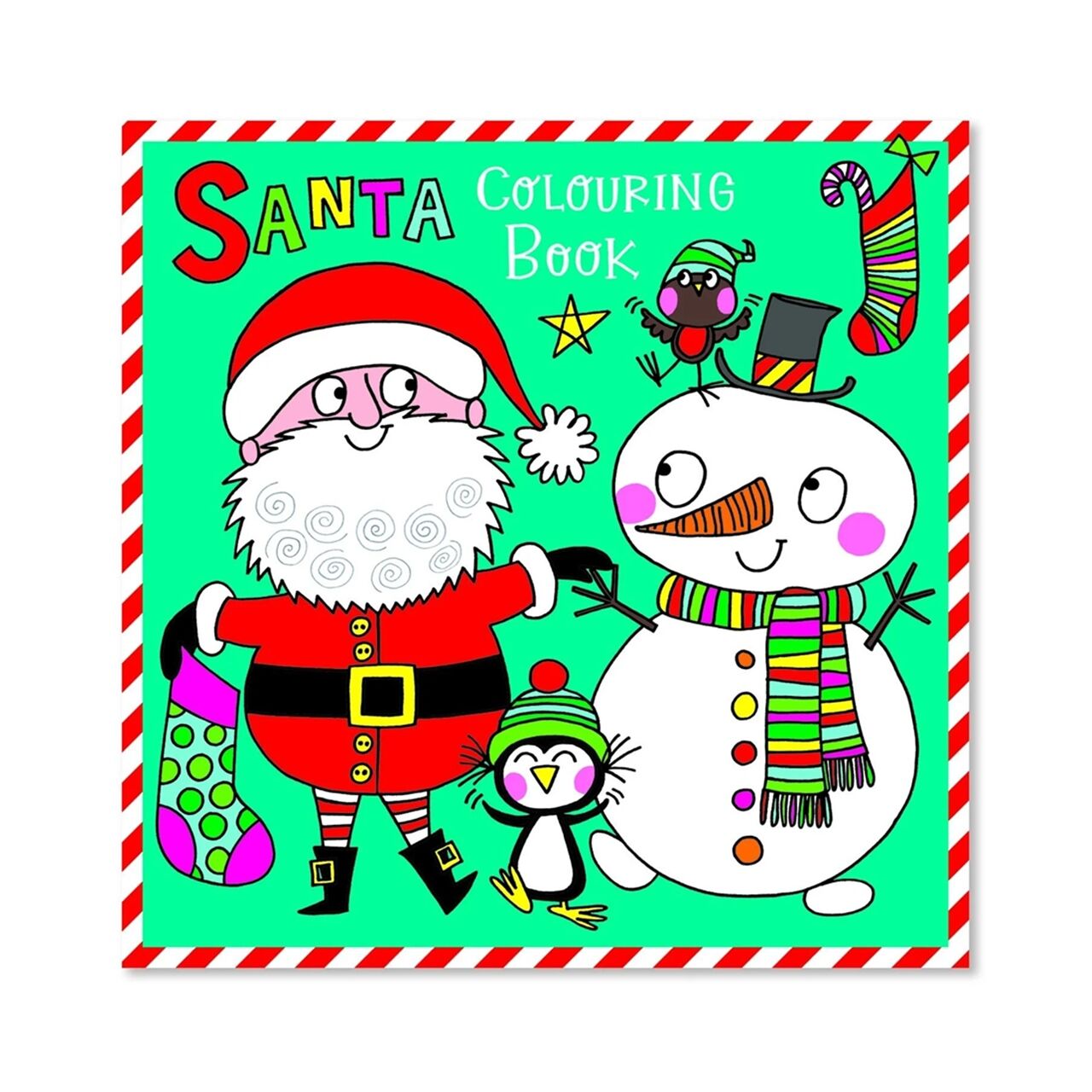 Rachel Ellen Boyama Kitabı - Santa and Snowman