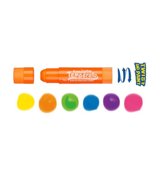 Temperello Stick Poster Boya Kalemi Neon 6lı