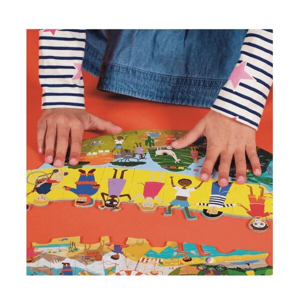 Floss Rock 3ü 1 Arada 100 Parça Puzzle - One World