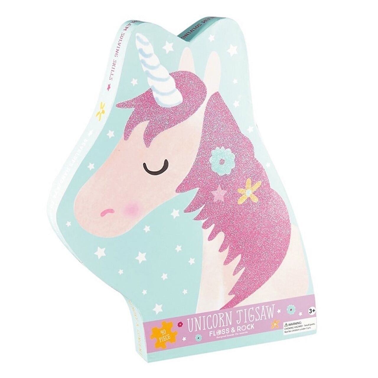 Floss Rock 40 Parça Unicorn Şekilli Puzzle - Fairy