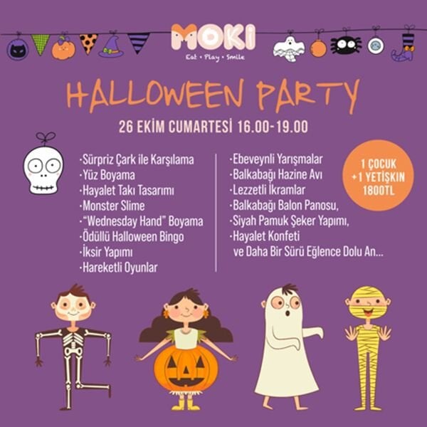 Halloween Parti - 26 Ekim 2024 (16:00 - 19:00 )