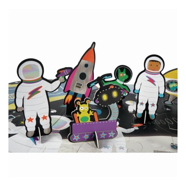 Floss Rock 60 Parça Pop Out Puzzle - Space