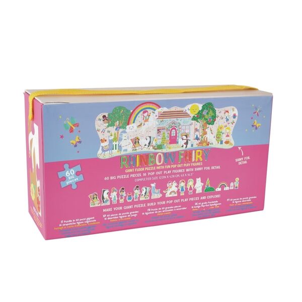 Floss Rock 60 Parça Pop Out Puzzle - Rainbow Fairy