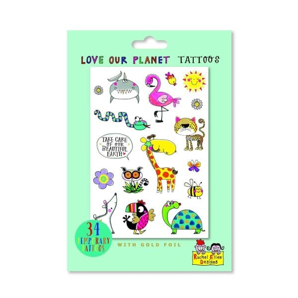 Rachel Ellen Geçici Dövme - Love Our Planet