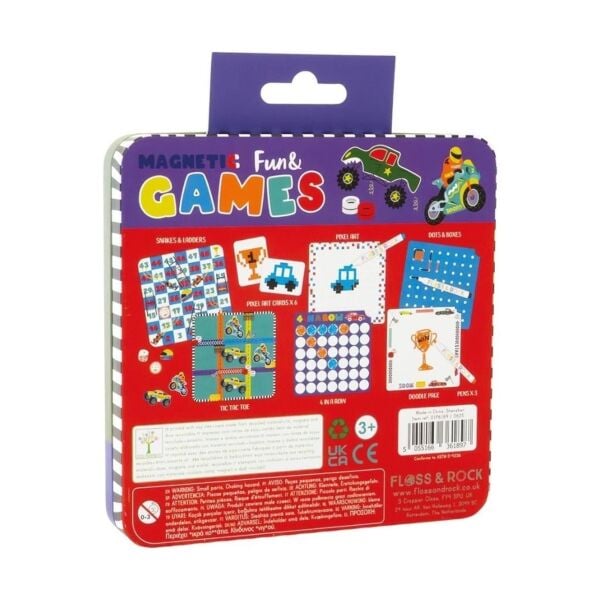 Floss & Rock Mıknatıslı Kutu Oyunları / Cars