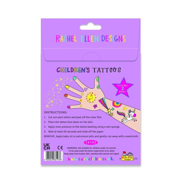 Rachel Ellen Geçici Dövme - Magical Unicorn
