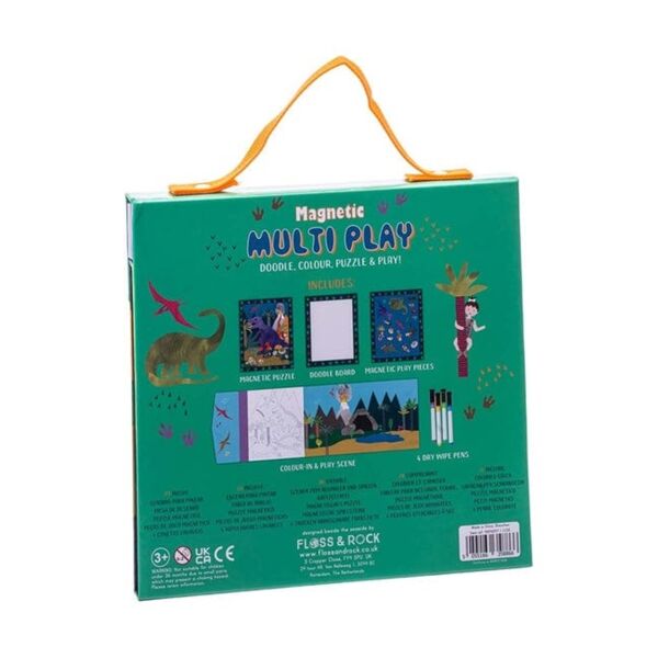 Floss Rock Mıknatıslı Çoklu Oyun Seti - Dino