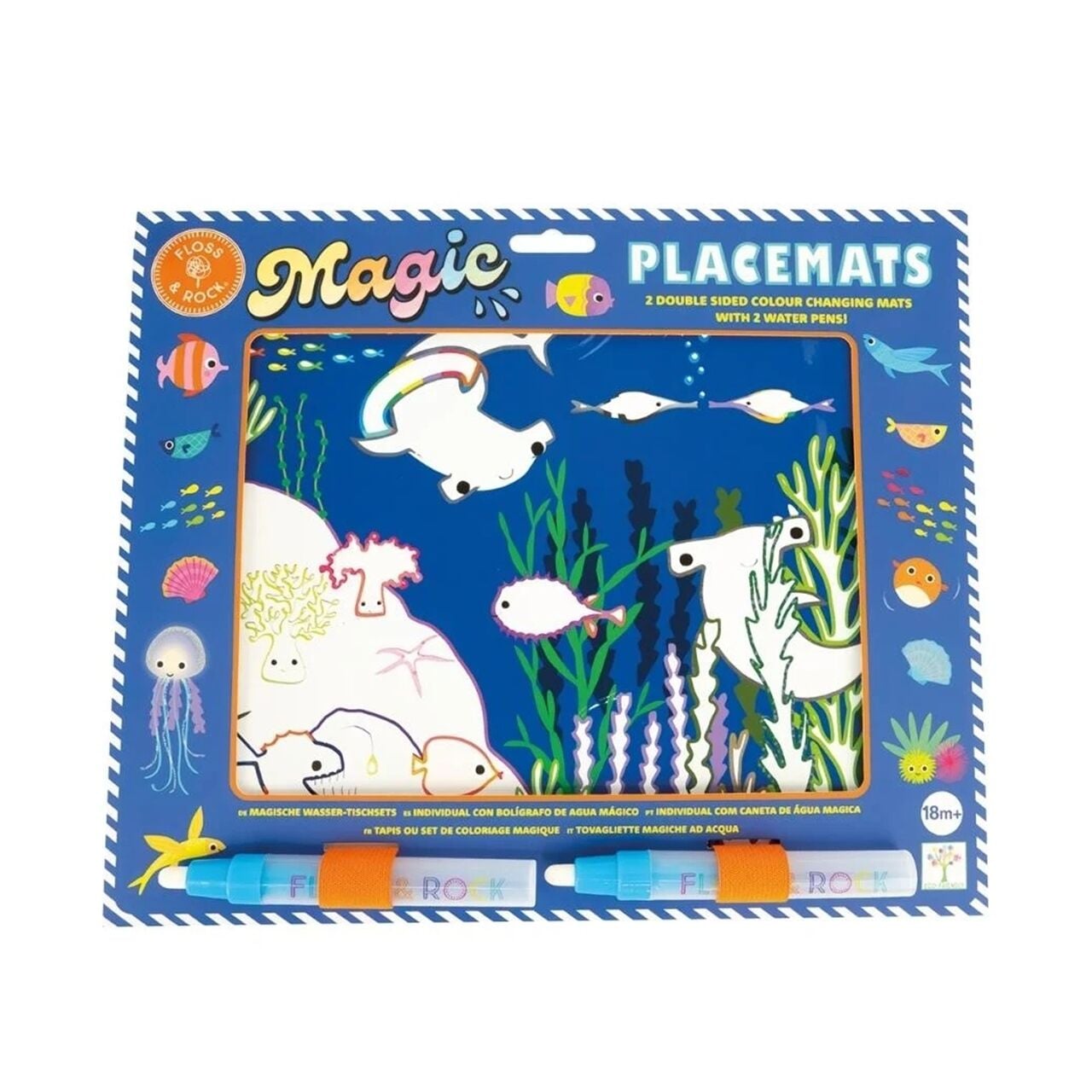 Renk Değiştiren Sulu Boyalı Oyun Mat / Ocean