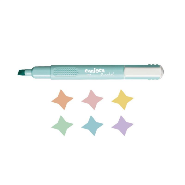 Carioca Pastel Renkler İşaretleme Kalemi - 6lı