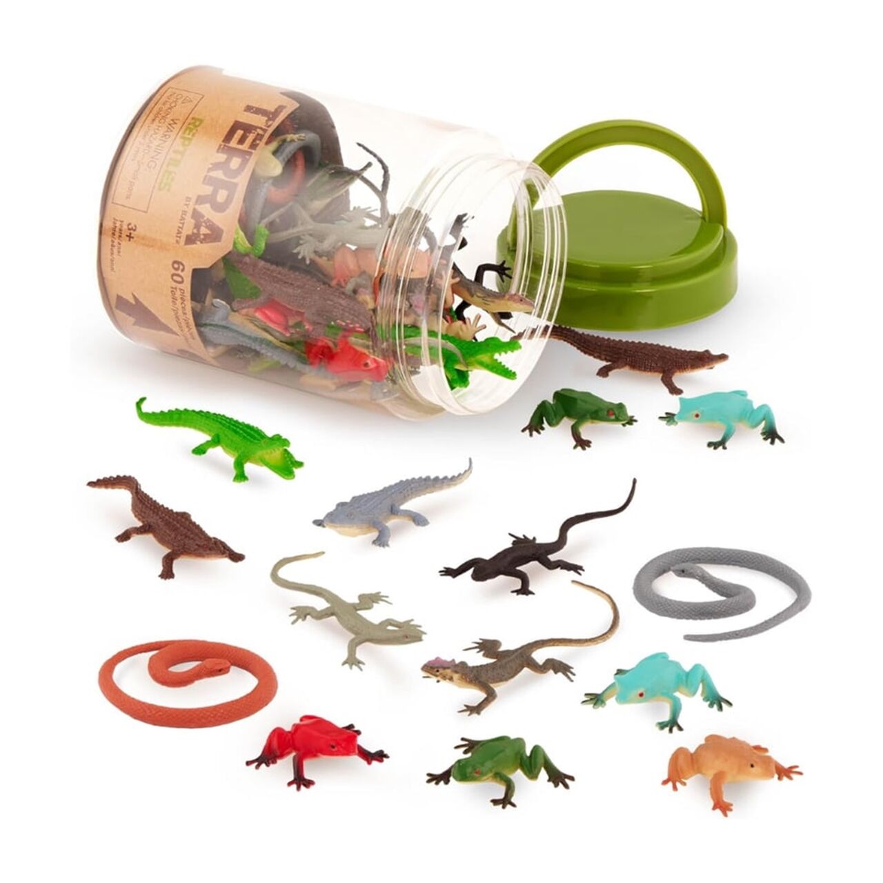 Terra 60 Parça  Küçük Oyun Seti Sürüngenler