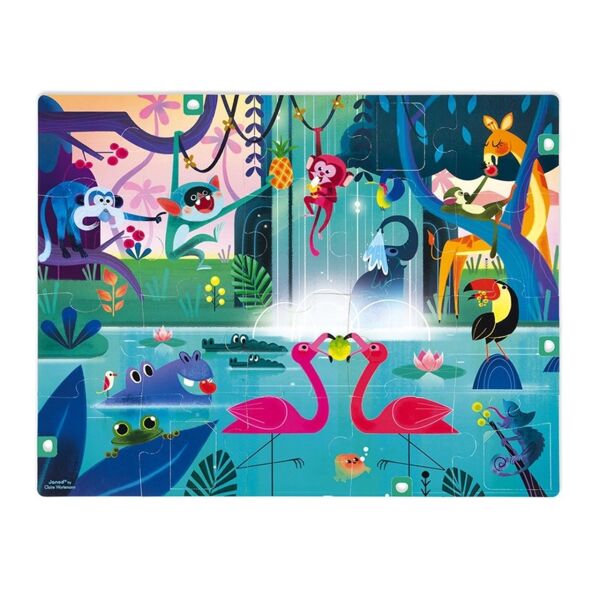 Janod 20 Parça Sürpriz Puzzle - Orman