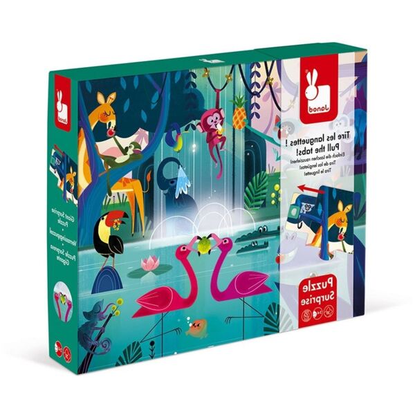 Janod 20 Parça Sürpriz Puzzle - Orman