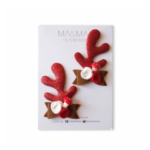 Ma&Maa Rudolpf Ear Set Funny Clips