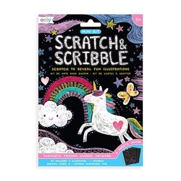 Ooly Mini Scratch & Scribble - Funtastic Friends