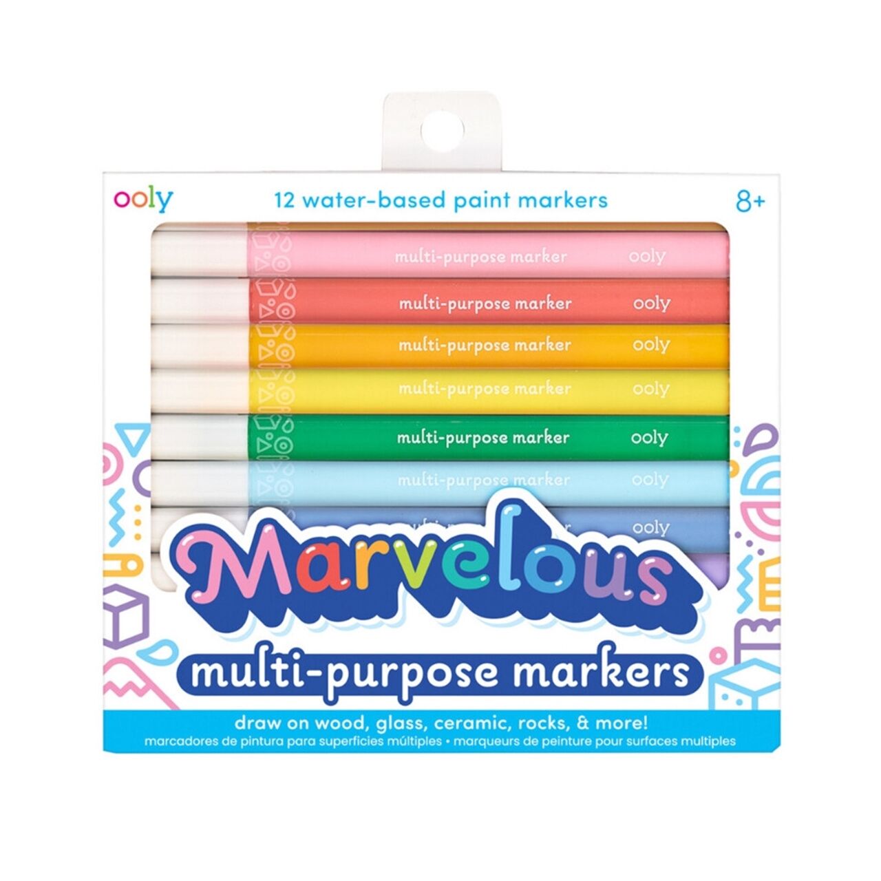 Ooly Marvelous Çok Amaçlı 12li Keçeli Kalem Seti