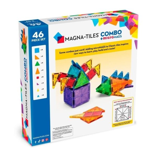 Magna Tiles Combo + Micromags 46 Parça