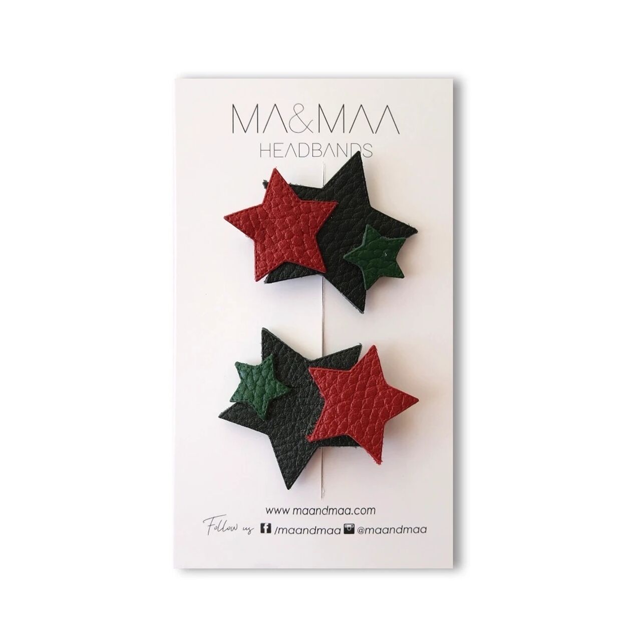 Ma&Maa %100 Deri Yıldızlar Toka Seti