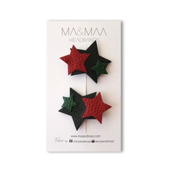 Ma&Maa %100 Deri Yıldızlar Toka Seti