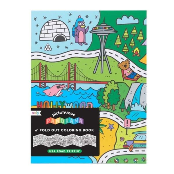 Ooly Katlanabilir Boyama Kitabı - USA Road Trippin