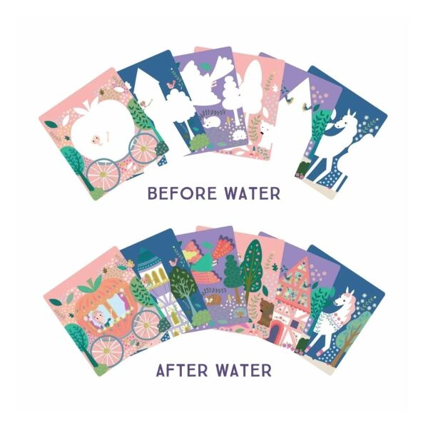 Floss Rock Water Magic Boyama Kitabı - Fairy Tale