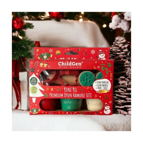 ChildGen Oyun Hamuru Seti (4x125gr) (Yeşil Turuncu