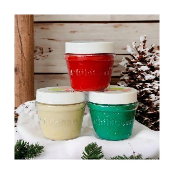 ChildGen Oyun Hamuru Seti (4x125gr) (Yeşil Turuncu