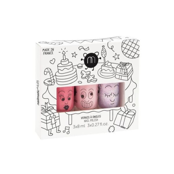 Nailmatic 3’lü Su Bazlı Çocuk Ojesi - Party