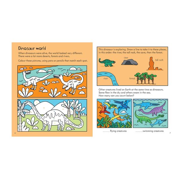 Little Childrens Dİnosaur Activity Book