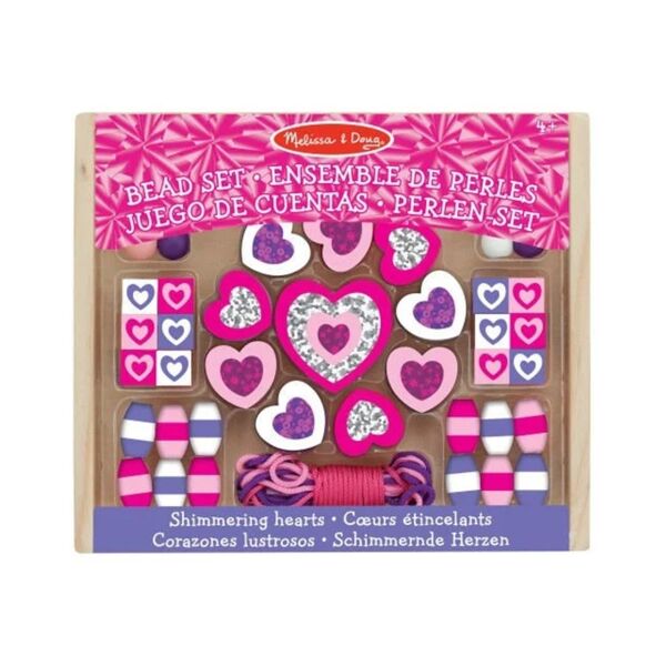 Melissa Doug Ahşap Boncuk Dizme - Pırıltılı Kalple