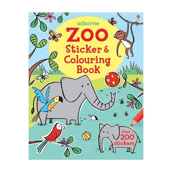 Zoo Sticker &Colouring Book