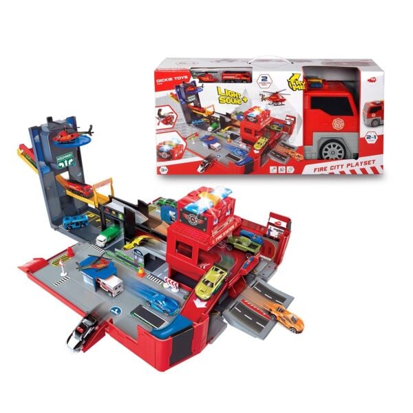 Dickie Toys - Katlanır Yangın Kamyon Seti