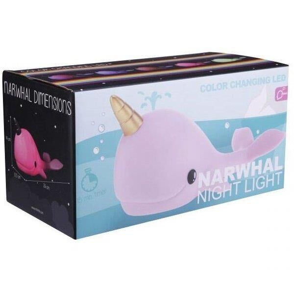 Dhink Narwhal Pembe Gece Lambası