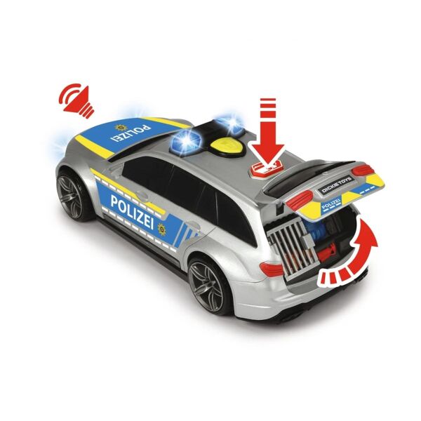 Dickie Toys - Işıklı Ve Sesli Mercedes Polis Araba